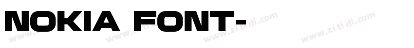 NOKIA FONT字体转换